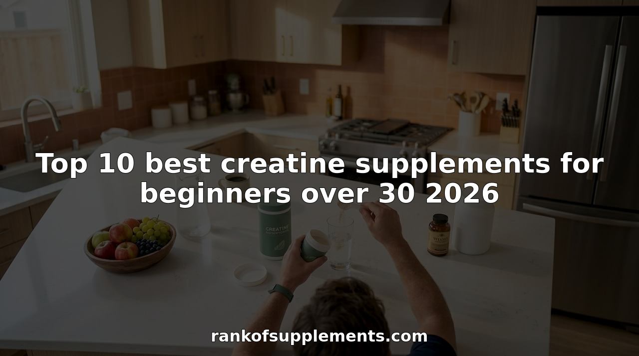 Top 10 best creatine supplements for beginners over 30 2026