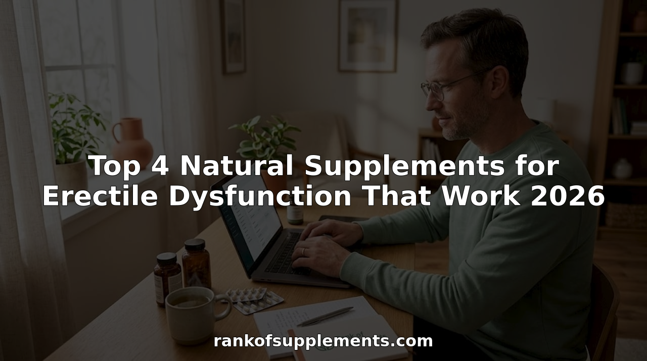Top 4 Natural Supplements for Erectile Dysfunction That Work 2026